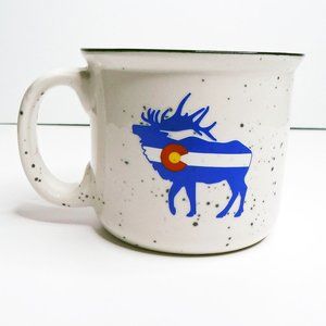 Colorado Elk Stoneware Mug New Vintage Never used Wilcor Be Outdoors Coffee Tea
